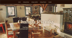 Desktop Screenshot of chalupajeseniky.com